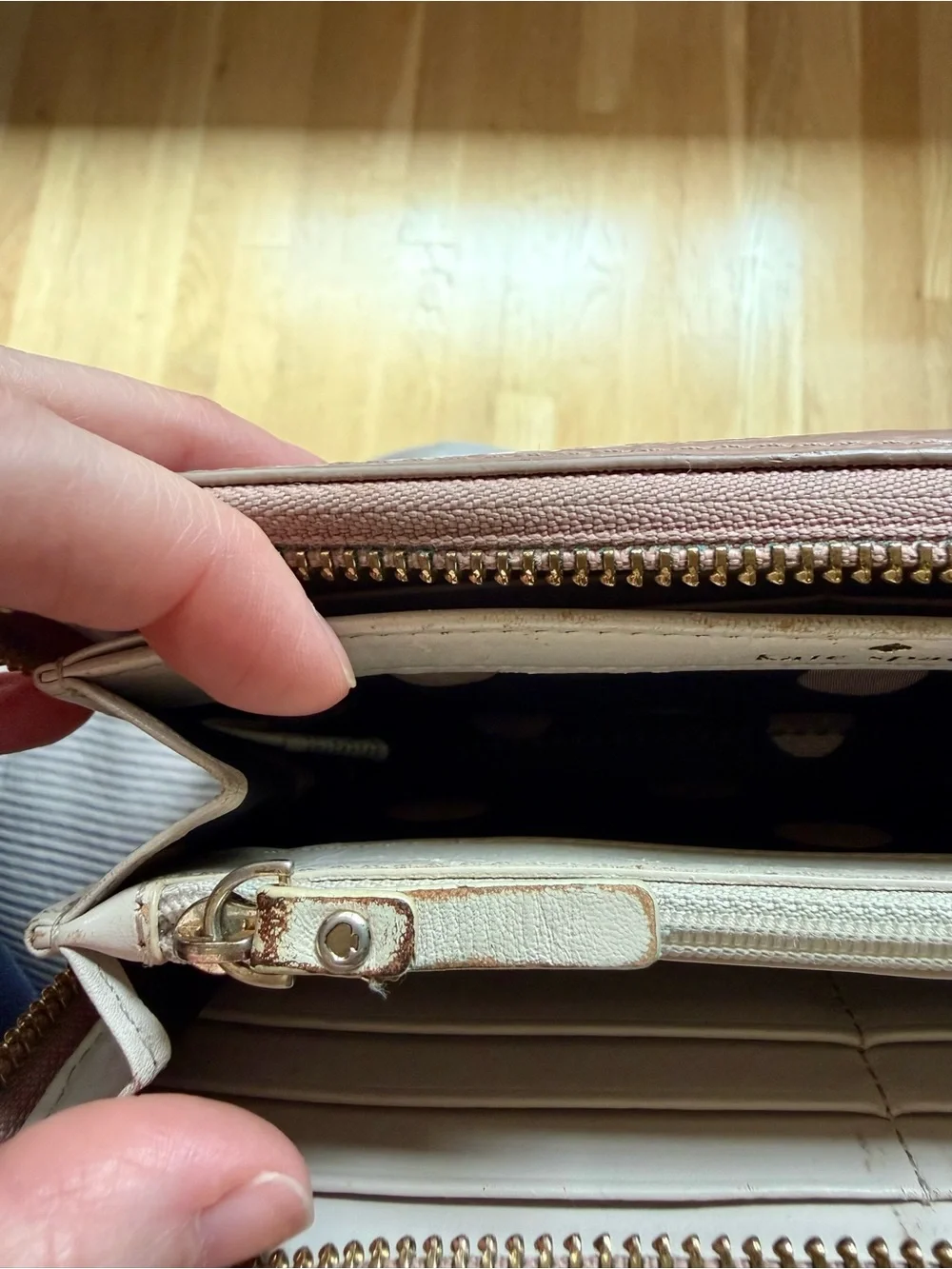 Kate Spade New York Patent Leather Zip Around Wallet